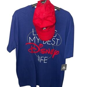 Disney Blue T-Shirt with Red Cap